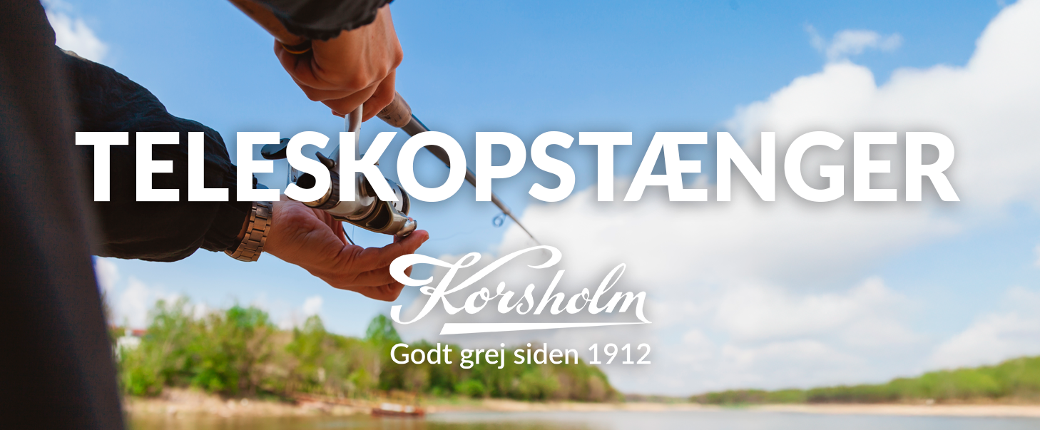 Rejsevenlig teleskopstang til fiskeri